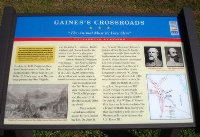 Gainess Crossroads Marker image. Click for full size.