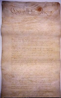 Articles of Confederation, Page 1 image. Click for full size.