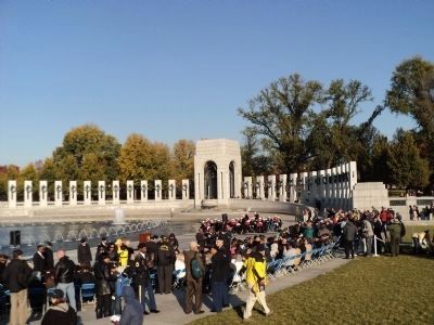 Veterans Day Commemoration at the World War II Memorial image. Click for full size.