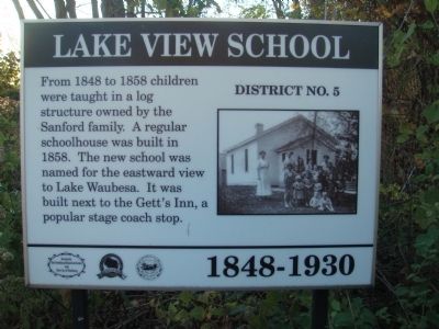 Lake View School Marker image. Click for full size.