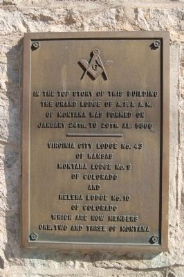 Old Masonic Temple Marker image. Click for full size.