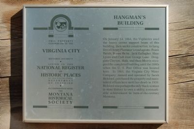 Hangmans Building Marker image. Click for full size.