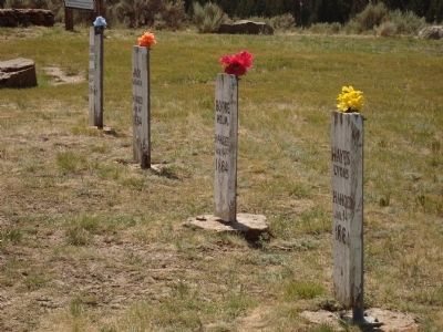 The Markers for the Five Road Agents. image. Click for full size.
