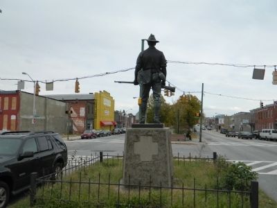 Spanish American War Monument - Rear image. Click for full size.