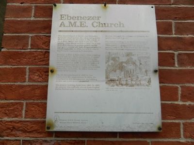 Ebenezer AME Church Marker image. Click for full size.
