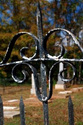 Cemetery Ironwork image. Click for full size.