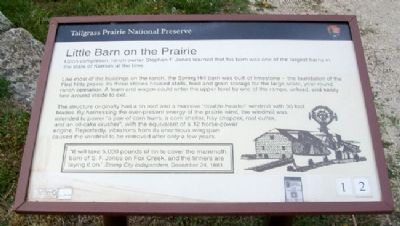 Little Barn on the Prairie Marker image. Click for full size.
