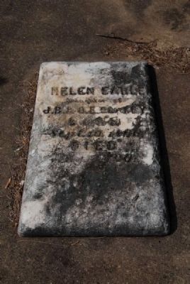 Helen Earle Cooley Tombstone image. Click for full size.