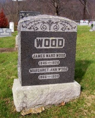 James Ward Wood Grave Stone image. Click for full size.