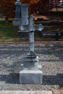 Catherine E. Gadsden Tombstone<br>Reverse image. Click for full size.