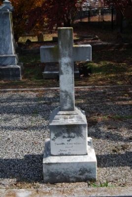 Rev. Thomas F. Gadsden Tombstone<br>Reverse image. Click for full size.