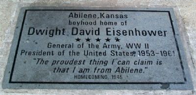 Dwight David Eisenhower Marker. Click for full size. Dwight David Eisenhower Marker image. Click for full size.