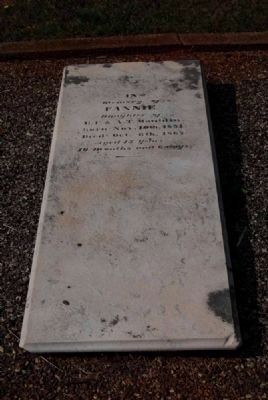 Fannie Mauldin Tombstone image. Click for full size.