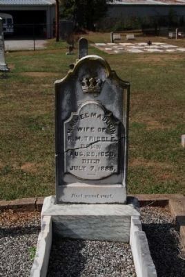 Sallie Hamilton Mauldin Tombstone image. Click for full size.