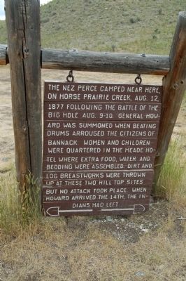 Nez Perce Camp Marker image. Click for full size.