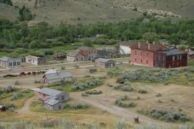 Bannack viewed from the Bannack Cemetery image, Touch for more information