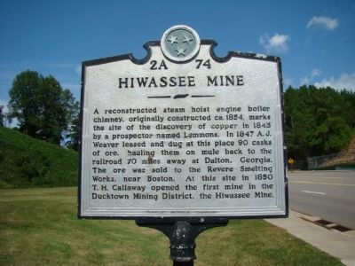 Hiwassee Mine Marker image. Click for full size.