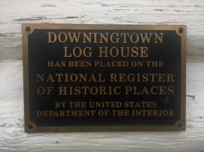 Downingtown Log House Marker image. Click for full size.