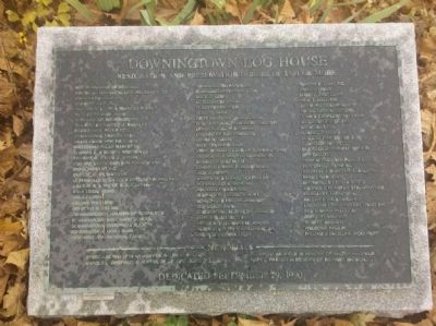 Donors Plaque on front lawn image. Click for full size.