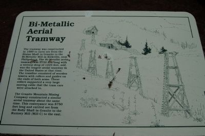 Bi-Metallic Aerial Tramway Marker image. Click for full size.