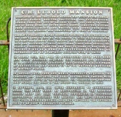 C. H. Lebold Mansion Marker image. Click for full size.