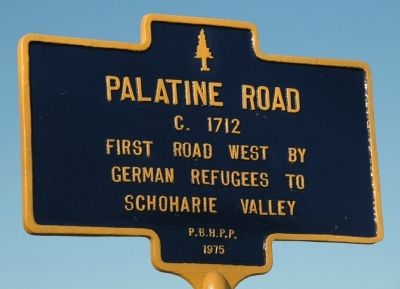 Palatine Road Marker image. Click for full size.