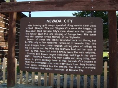 Nevada City Marker image. Click for full size.