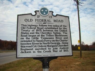 Old Federal Road Marker. Click for full size. Old Federal Road Marker image. Click for full size.
