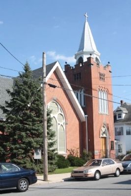 Wesley United Methodist with Marker image. Click for full size.