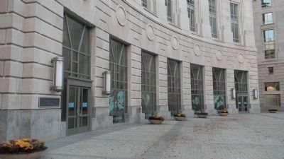 Entrance to the Woodrow Wilson Memorial, in the Ronald Reagan Building. Click for full size. Entrance to the Woodrow Wilson Memorial, in the Ronald Reagan Building image. Click for full size.