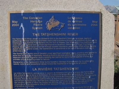 The Tatshenshini River Marker image. Click for full size.