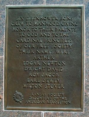 Eisenhower Memorial Marker image. Click for full size.