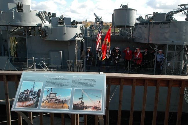 The USS SLATER - Phase 1 New York City 1993-1997 Marker image. Click for full size.