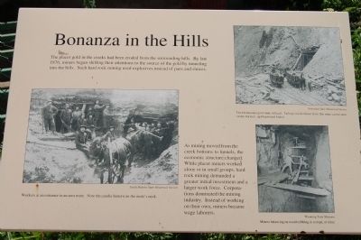 Former Bonanza in the Hills Marker image. Click for full size.