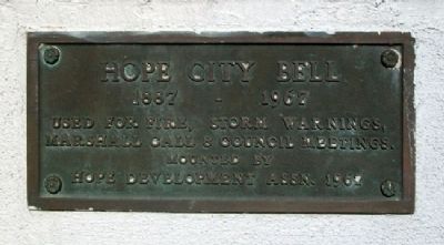 Hope City Bell Marker image. Click for full size.