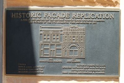 Historic Facade Replication Marker image. Click for full size.