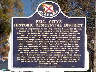 Pell Citys Historical Residential District Marker image. Click for full size.