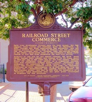 Railroad Street Commerce Marker image. Click for full size.