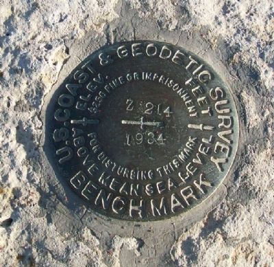 Rock Island Depot Benchmark. Click for full size. Rock Island Depot Benchmark image. Click for full size.