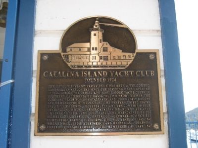 Catalina Island Yacht Club Marker image. Click for full size.
