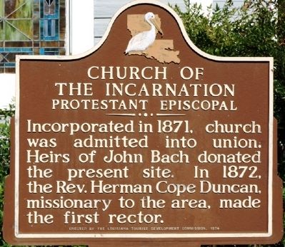 Church of the Incarnation Marker image. Click for full size.