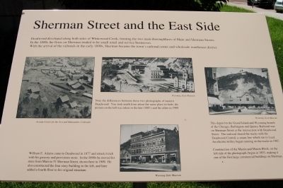 Sherman Street and the East Side Marker image. Click for full size.