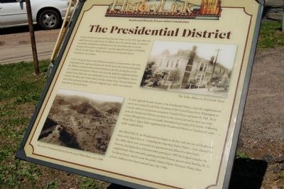 Former The Presidential District Marker image. Click for full size.