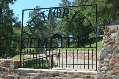 Entrance of the Mt. Moriah Cemetery image. Click for full size.
