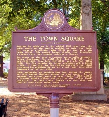 The Town Square Marker image. Click for full size.