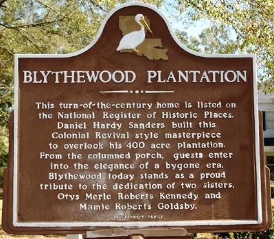 Blythewood Plantation Marker image. Click for full size.
