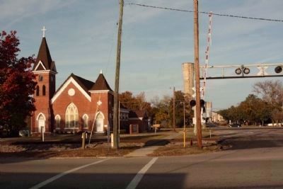 Happy Home Baptist Church at Railroad Avenue W and Memorial Avenue seen from SC Route125 image. Click for full size.