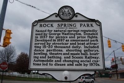 Rock Spring Park Marker image. Click for full size.
