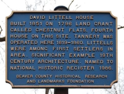 David Littell House Marker image. Click for full size.