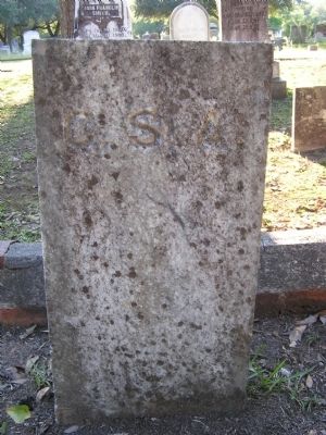 Gravestone of an Unknown Confederate Veteran image. Click for full size.